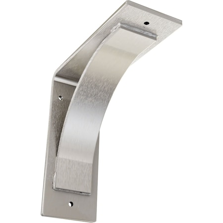 Ekena Millwork Morris Steel Bracket, Stainless Steel 3"W x 8"D x 8"H BKTM03X08X08MOSS